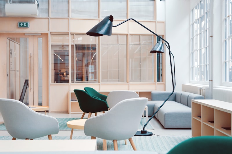 Lounge and breakout area in the office